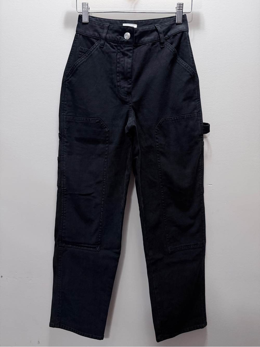 Aritzia Wilfred Free Black Cargo Utility Pants Size 00 / L34.5/ I25.5/R 9.5